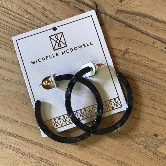 Michelle McDowell Kat Medium Gold Hoop Earrings main image 1